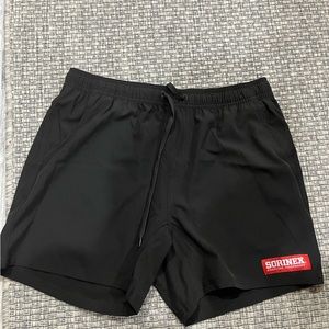 Sorinex Mens Black Athletic Shorts